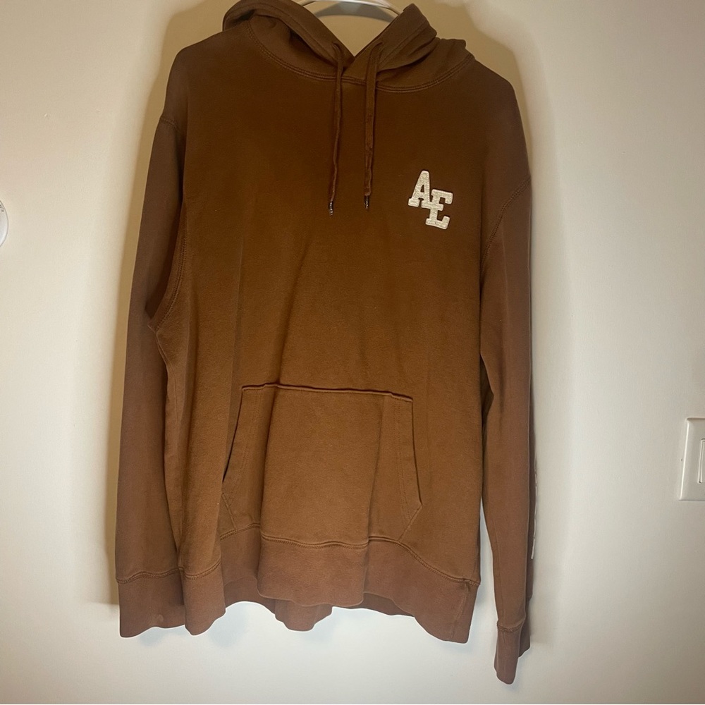 American Eagle Brown Hoodie Mens Size Latge